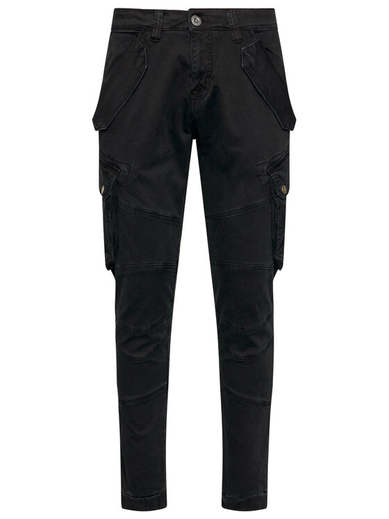 Alpha Industries Alpha Industries Spodnie materiałowe Combat 126215 Czarny Slim Fit