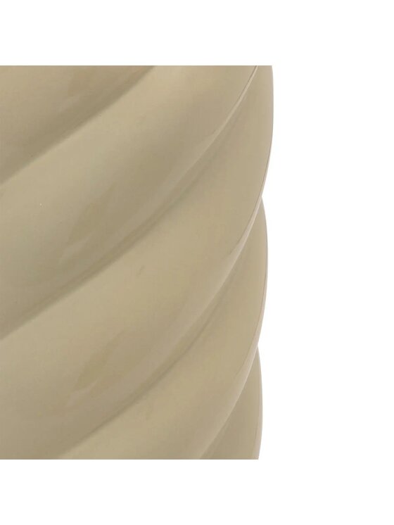 MIAhome MIAhome Wazon ceramiczny, kręcony beżowo-zielony Coby 25 cm Beżowy