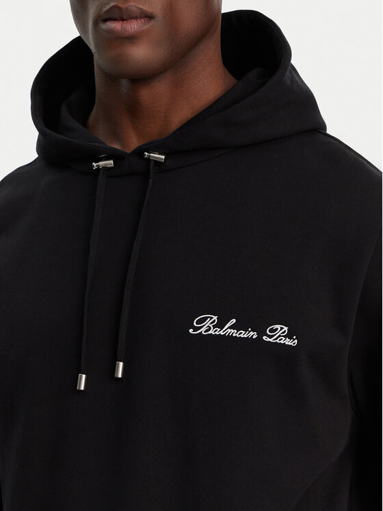 Balmain Balmain Felpa DH1JT047BC78 Nero Regular Fit