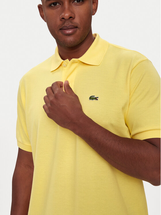Lacoste Lacoste Polo marškinėliai L1212 Geltona Regular Fit