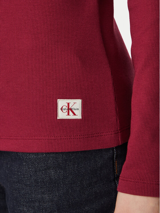 Calvin Klein Jeans Calvin Klein Jeans Bluzka LV047G207G Bordowy Regular Fit