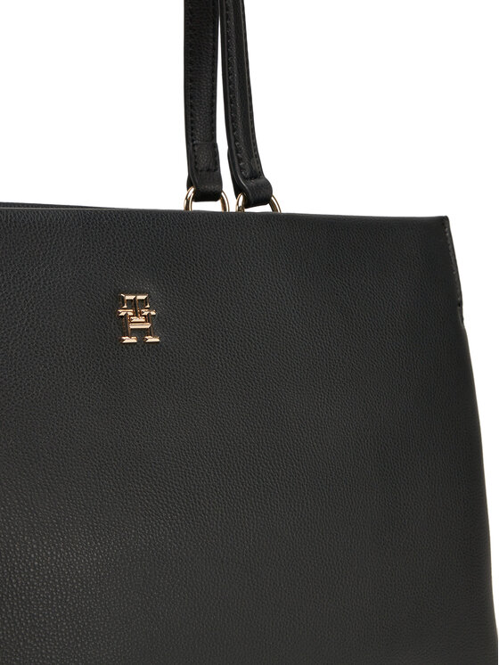 Tommy Hilfiger Tommy Hilfiger Torbica Th Legacy Tote AW0AW17197 Crna