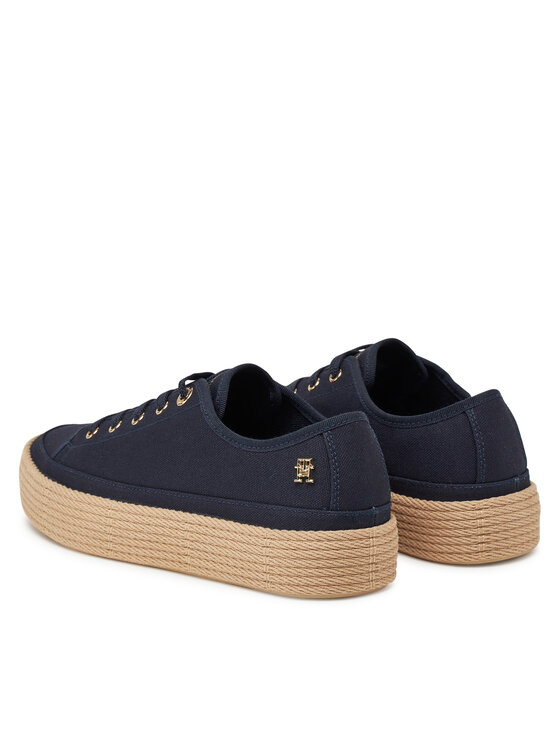 Tommy Hilfiger Tommy Hilfiger Espadrilles Vulc Espadrille Sneaker FW0FW08404 Tumši zils