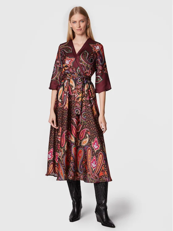 Dixie Kleid für den Alltag AHQUTID Bunt Regular Fit
