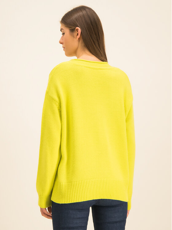 Tommy Hilfiger Tommy Hilfiger Πουλόβερ Cevie WW0WW26717 Κίτρινο Oversize