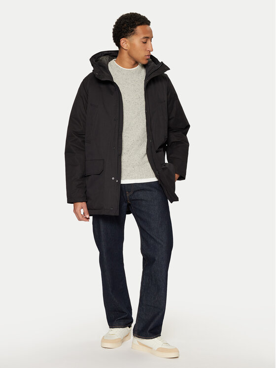 United Colors Of Benetton United Colors Of Benetton Parka 26UWUN061 Czarny Regular Fit