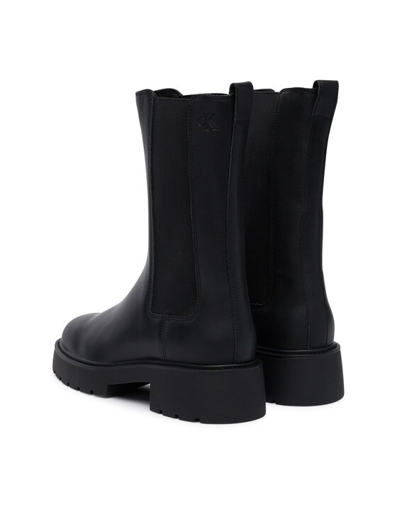 Calvin Klein Calvin Klein Členková obuv s elastickým prvkom Chunky High Chelsea YW0YW01909 Čierna