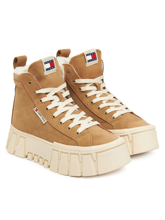 Tommy Jeans Tommy Jeans Sneakers Tjw Vulc Flatform Suede Wl EN0EN02894 Braun