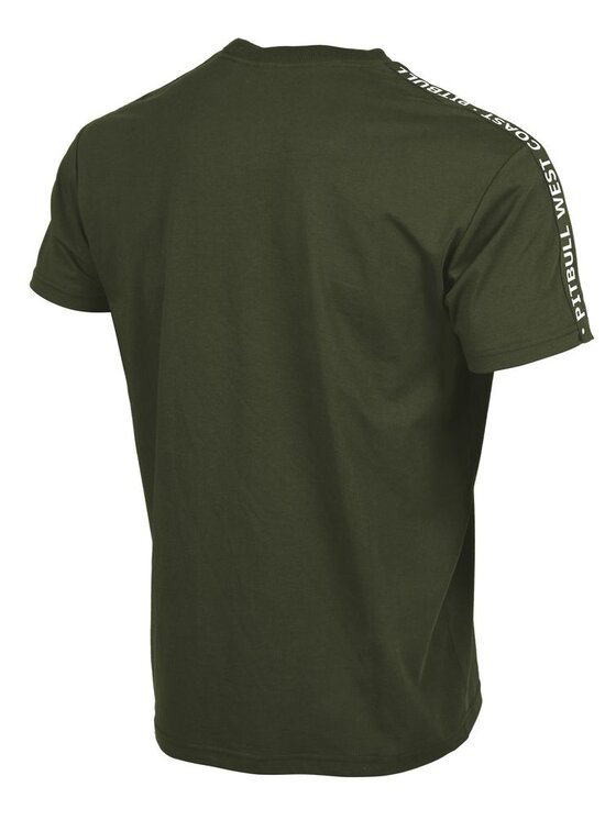 PITBULL PITBULL T-Shirt TAPE Zielony ciemny Regular Fit