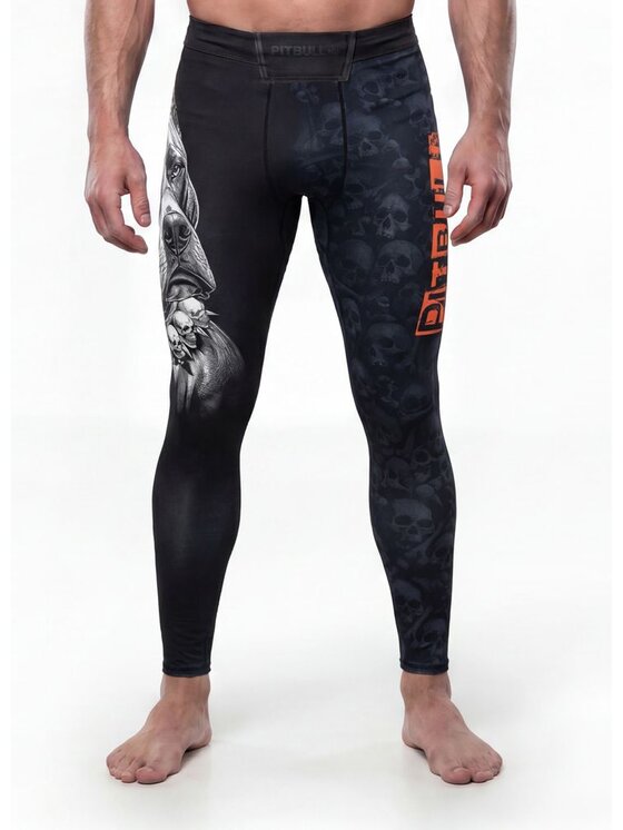 PITBULL PITBULL Legginsy BLACKY Czarny Regular Fit