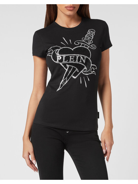 PHILIPP PLEIN PHILIPP PLEIN Tričko 4061 Čierna Regular Fit