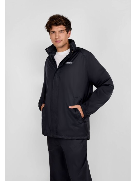 minoti minoti Kurtka przeciwdeszczowa 27MRJACKET1 Czarny Regular Fit