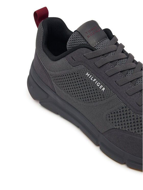 Tommy Hilfiger Tommy Hilfiger Αθλητικά Light Knitted Hilfiger Runner FM0FM06010 Γκρι
