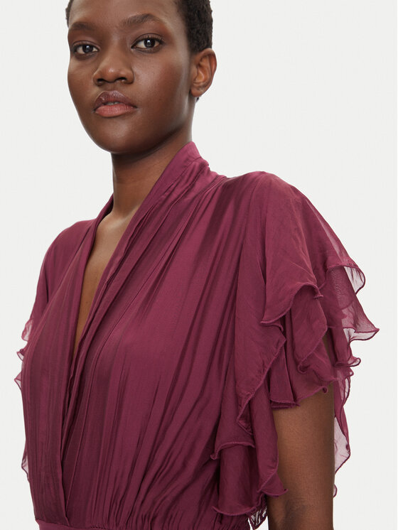 Dixie Dixie Rochie de vară A207W017A Vișiniu Regular Fit