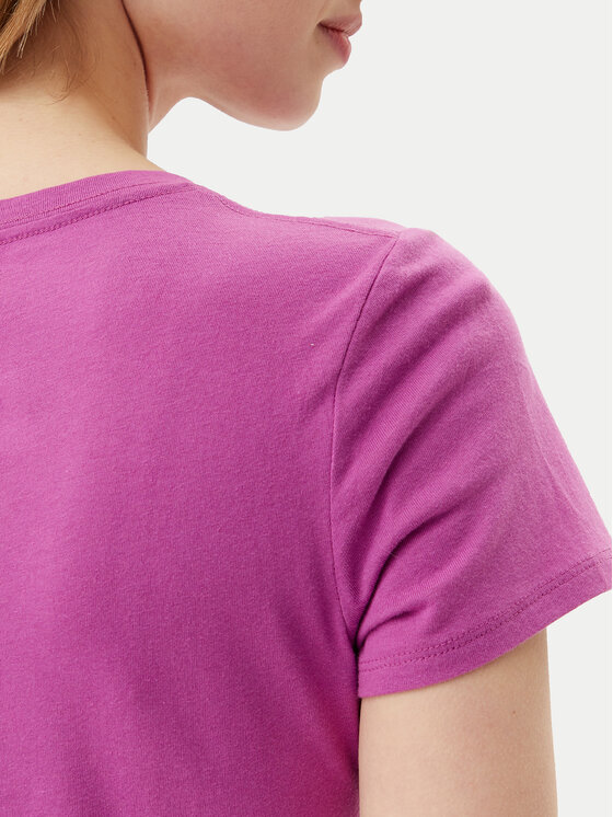 Gap Gap T-Shirt 776775-07 Fioletowy Regular Fit