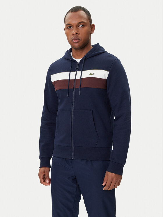 Lacoste Lacoste Majica dugih rukava SH5913 Tamnoplava Regular Fit