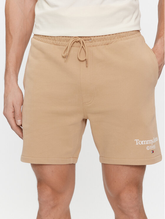Tommy Jeans Tommy Jeans Športové kraťasy Tjm Entry Graphic DM0DM19153 Béžová Regular Fit