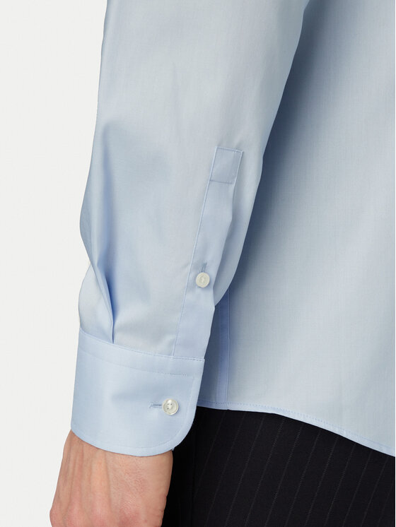 BOSS BOSS Риза H-Hank 50560704 Светлосин Slim Fit