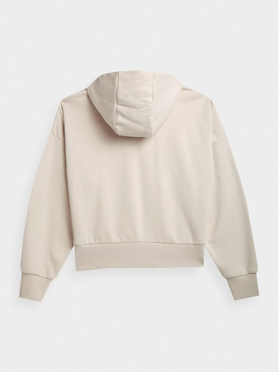 4F 4F Sweatshirt 4FAW23TSWSF0717 Beige Regular Fit