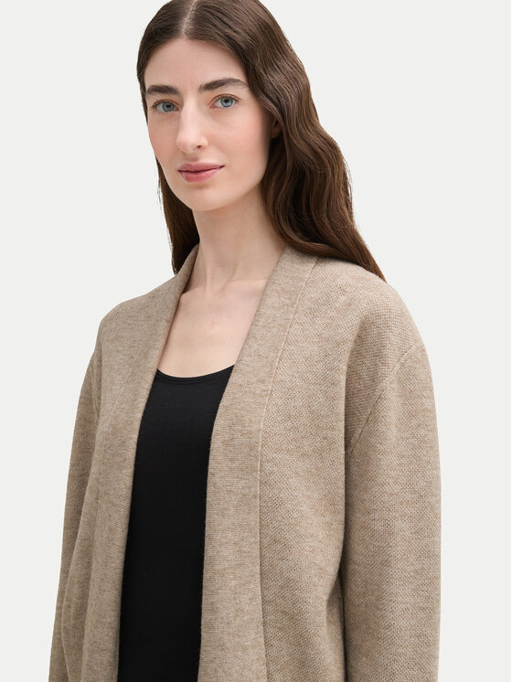 Tom Tailor Tom Tailor Kardigan 1042994 Bež Regular Fit