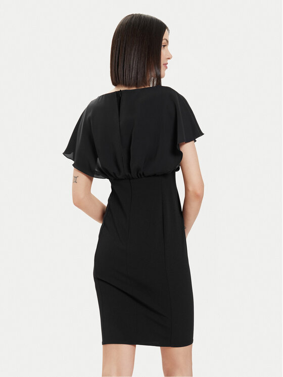 Rinascimento Rinascimento Kokteilinė suknelė CFC0118271003 Juoda Regular Fit