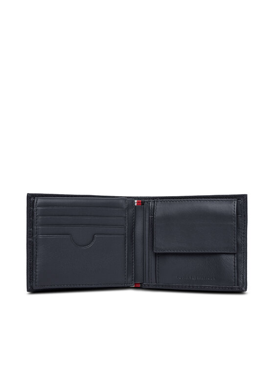 Tommy Hilfiger Tommy Hilfiger Velika moška denarnica Th Flag Cc Flap And Coin AM0AM13520 Mornarsko modra