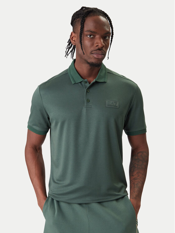 EA7 Emporio Armani Tricou polo 7M001359 AF13862 U7260 Verde Slim Fit