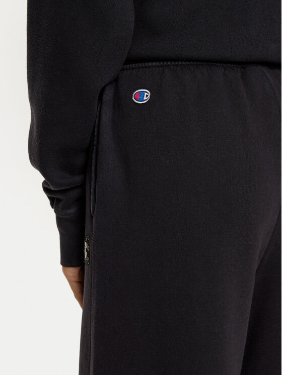Champion Champion Spodnji del trenirke 117661 Črna Wide Leg