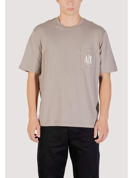 Armani Exchange Armani Exchange T-Shirt XM000366 AF12308 Brązowy Shirt Fit