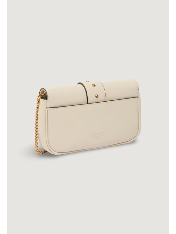 PINKO PINKO Τσάντα LOVE POCKET NEW BUCKLE VITELLO Μπεζ