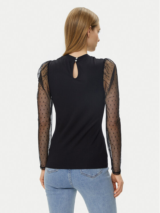 Morgan Morgan Bluse 251-TSAGE Schwarz Regular Fit