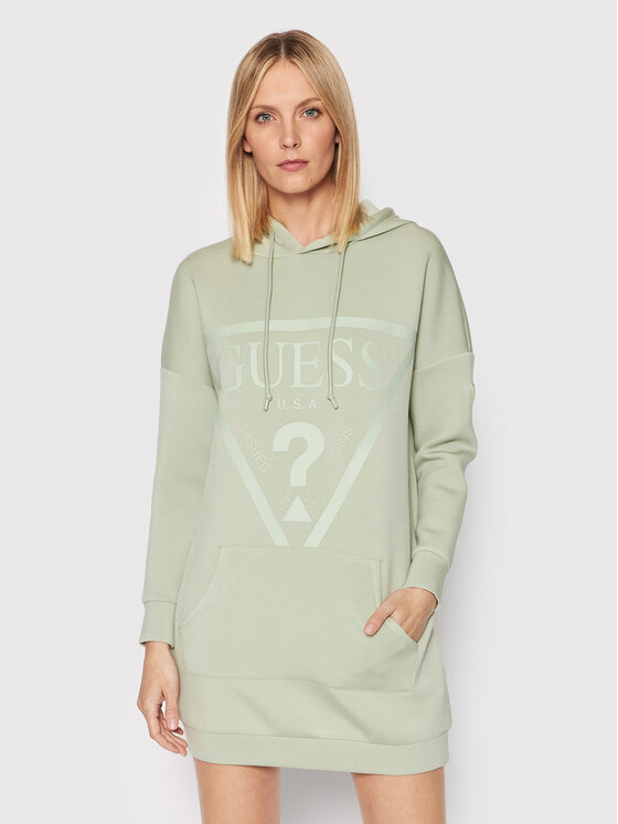 Guess Guess Džemperis V2GQ18 KAMN2 Žalia Relaxed Fit