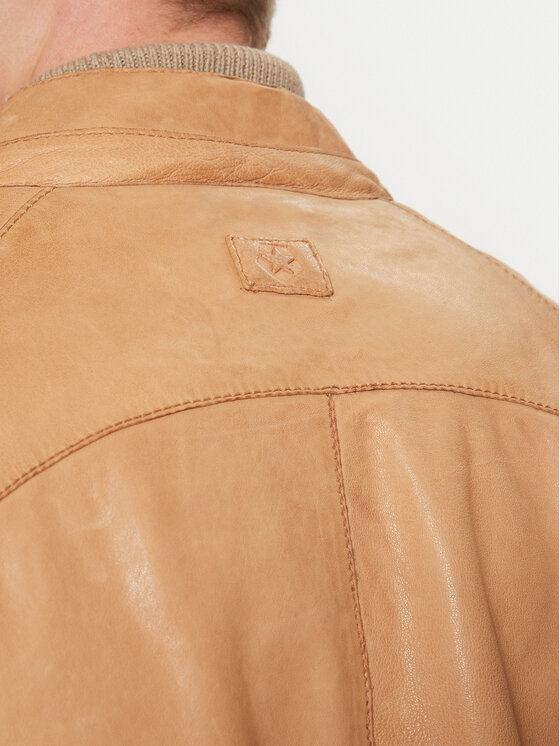 Milestone Milestone Шкіряна куртка Winston 511099 60600 Коричневий Regular Fit