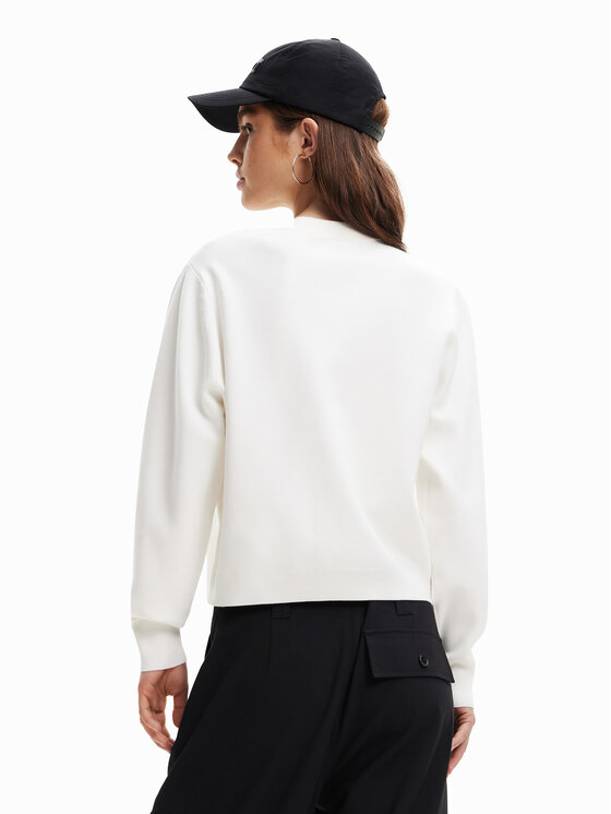 Maglione DISNEY Mickey 23SWJF25 Bianco Regular Fit...