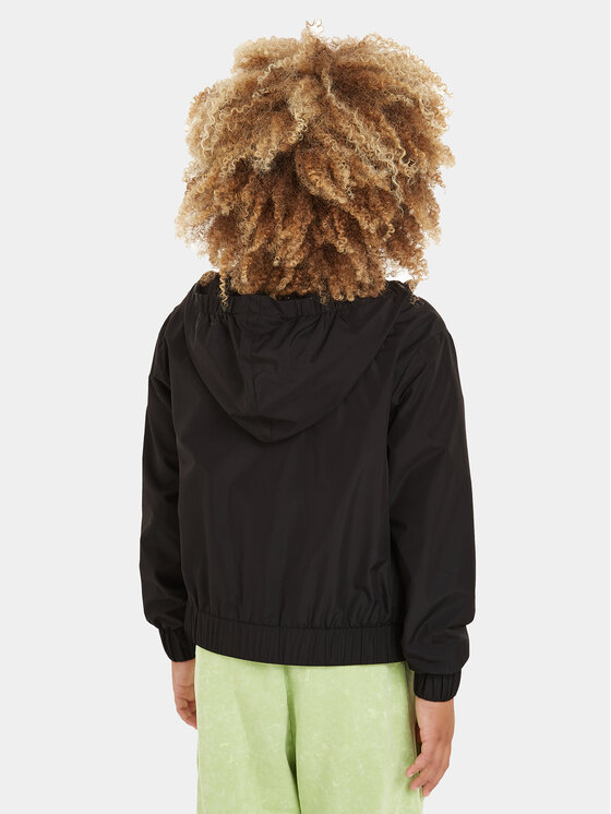 Calvin Klein Jeans Calvin Klein Jeans Μπουφάν μεταβατικό Monologo Essential IB0IB02091 Μαύρο Regular Fit