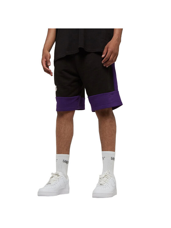New Era New Era Pantaloncini sportivi New Era NBA Colour Block Short Lakers Nero Relaxed Fit