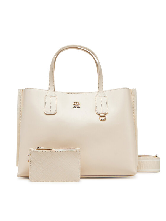 Tommy Hilfiger Tommy Hilfiger Handtasche Th Distinct Mini Tote AW0AW17192 Beige