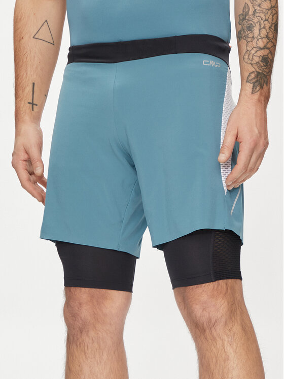 CMP CMP Pantaloni scurți sport 32C6747 Albastru Regular Fit