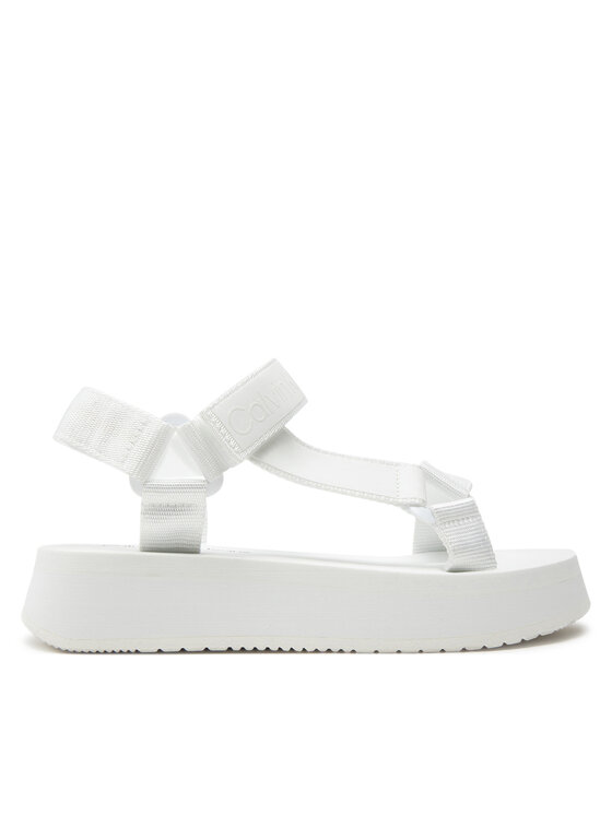 Calvin Klein Jeans Sandales Sandal Velcro Webbing Dc YW0YW01353 Balts