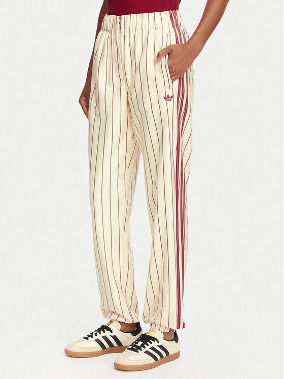 adidas Pantaloni trening Pinstripe Firebird Track Ptan KT1851 Crem Regular Fit