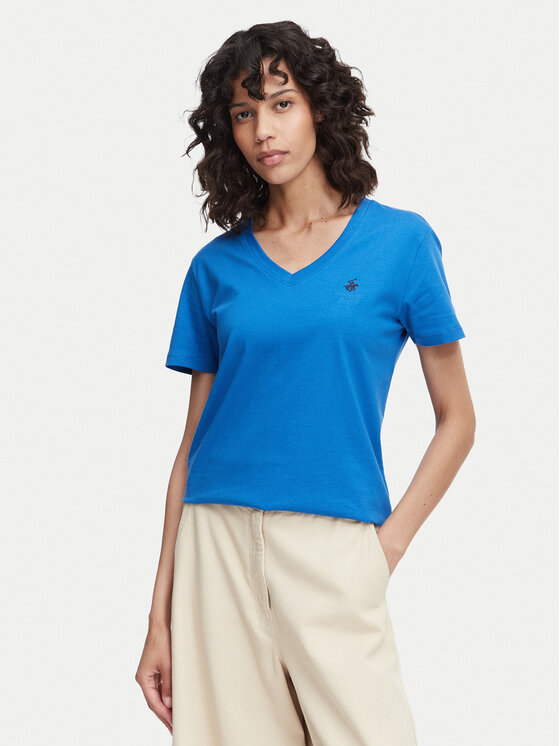 Beverly Hills Polo Club Tricou P-SS26W-TS516518 Albastru Regular Fit
