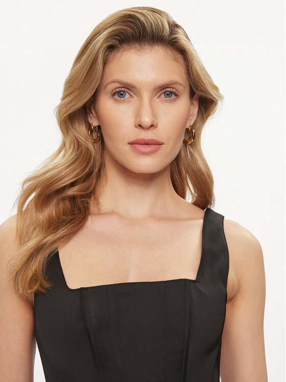 Guess Guess Τοπ Sia W4GH47 WDEE2 Μαύρο Regular Fit