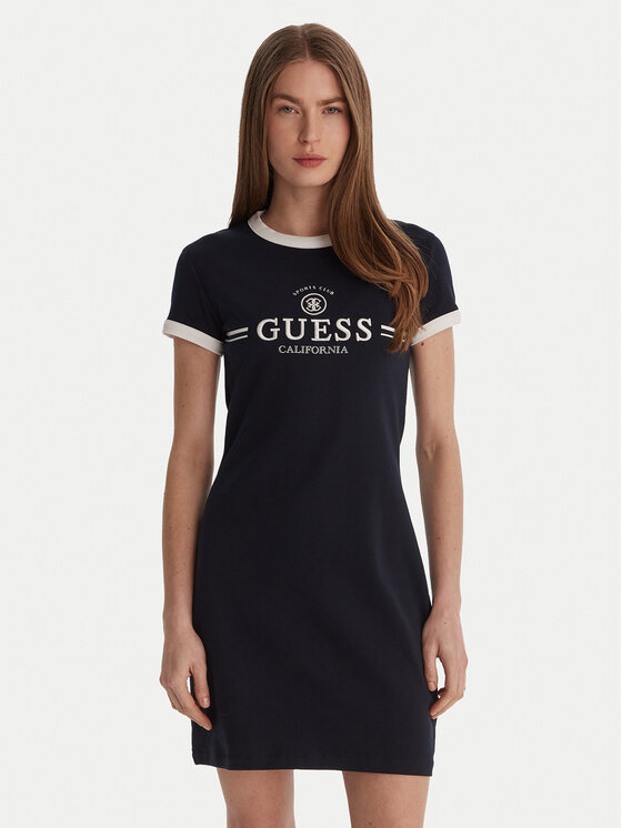 Guess Guess Повсякденна сукня V6GK05 K2988 Cиній Regular Fit