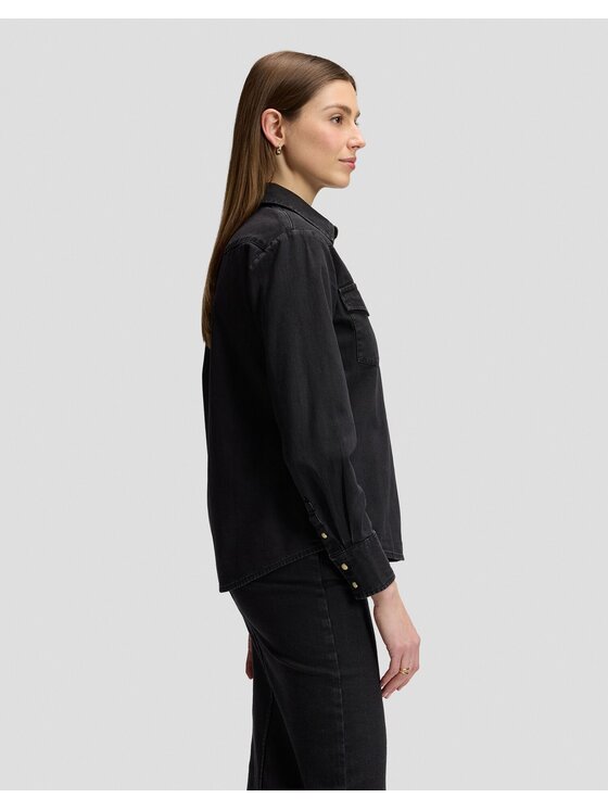 Lee Lee Koszula REGULAR WESTERN SHIRT Czarny Regular Fit