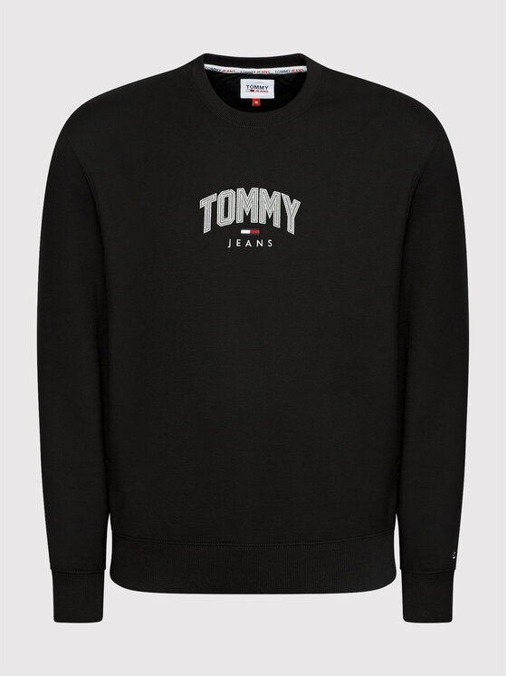 Tommy Jeans Džemperis Tjm Lightweight Crew DM0DM10627 Juoda Regular Fit •  Modivo.lt