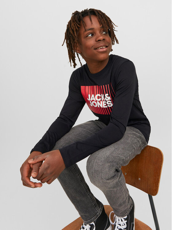 Jack&Jones Junior Jack&Jones Junior Majica 12244209 Crna Regular Fit