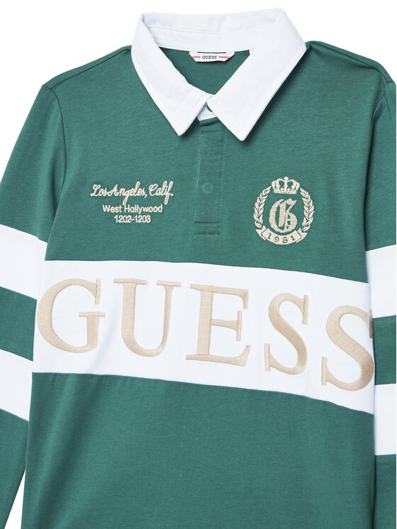 Guess Guess Poloshirt L5YP01 KCNQ4 Grün Regular Fit