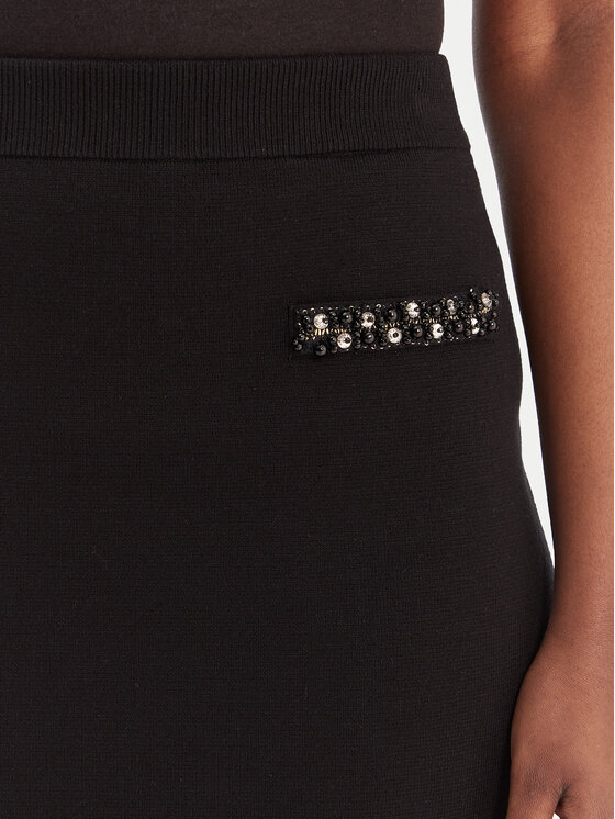 Guess Guess Mini sukňa W6RD75 Z4422 Čierna Regular Fit