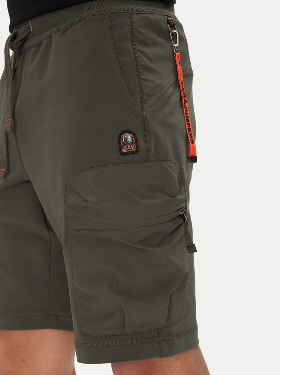 Parajumpers Parajumpers Szorty sportowe Irvine 25SMPMPARE06 Zielony Regular Fit