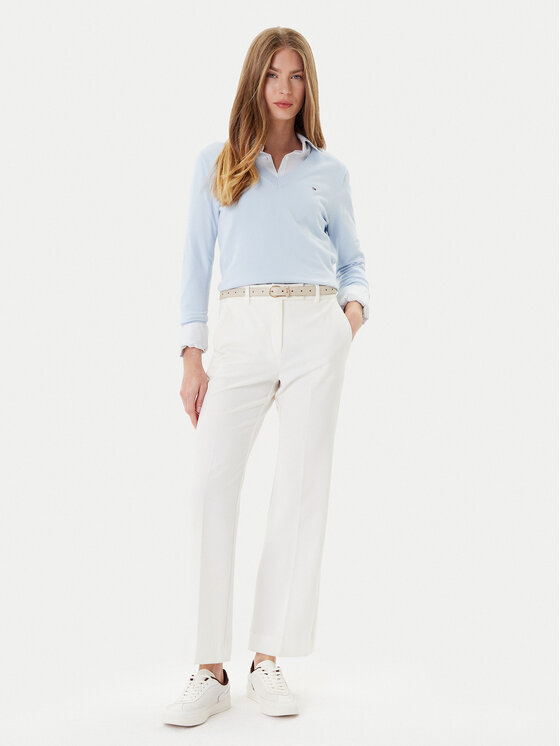 Tommy Hilfiger Tommy Hilfiger Džemperis WW0WW40098 Gaiši zils Regular Fit